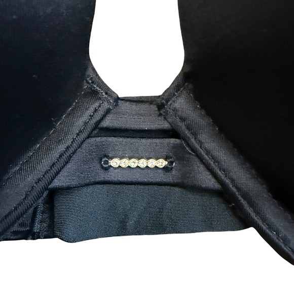 Victorias Secret Very Sexy Push Up Bra Black 38C Rhinestone Accent NEW - Picture 6 of 7